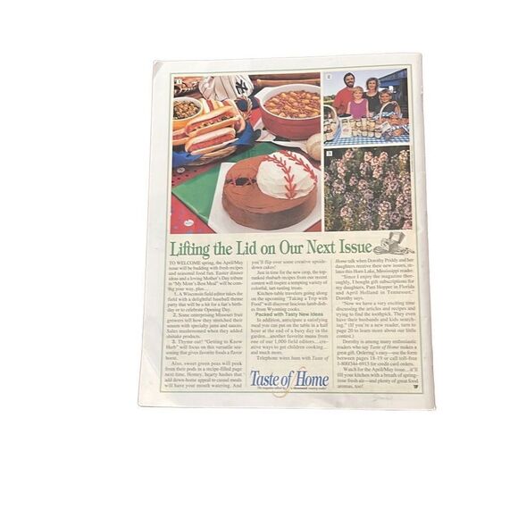 Taste of Home‎ Magazine Feb/March 1998 - Picture 3 of 3